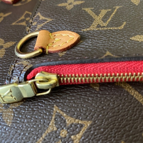 LOUIS VUITTON MONOGRAM NEVERFULL CLUTCH POUCH AUTHENTICATION * EXCELLENT - Picture 4 of 16